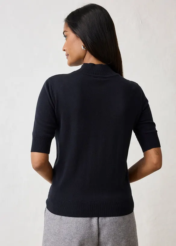 Rollkragenpullover aus weichem Woll-Mix, bonprix