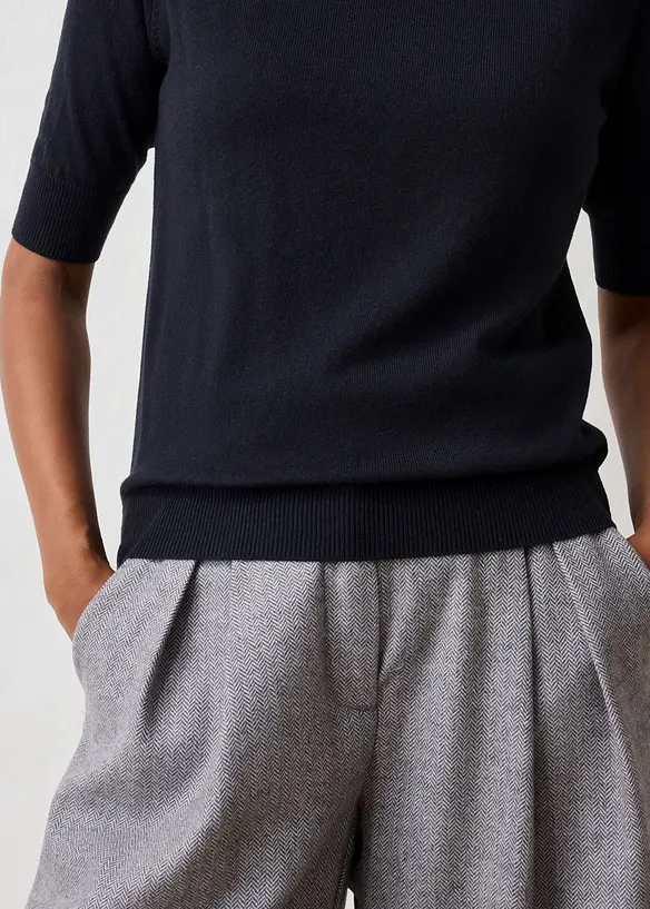 Rollkragenpullover aus weichem Woll-Mix, bonprix