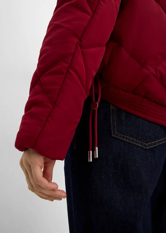 Veste matelass&eacute;e courte avec doublure contrastante, bonprix