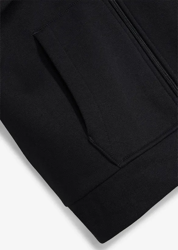 Kapuzen-Sweatjacke aus weichem Baumwoll-Mix, bonprix