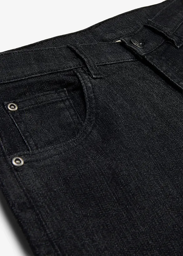 Wide-Leg-Jeans Mid Waist, bonprix