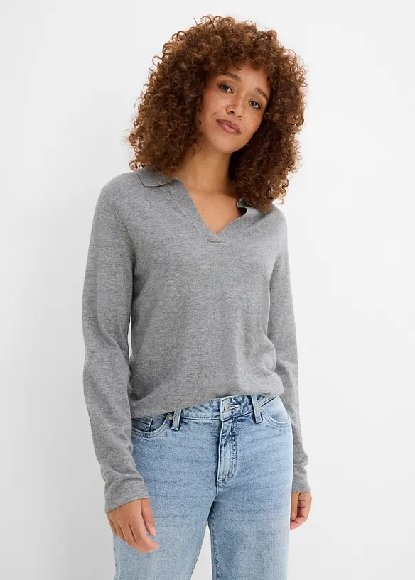 Poloshirt aus feiner Viskose, bonprix