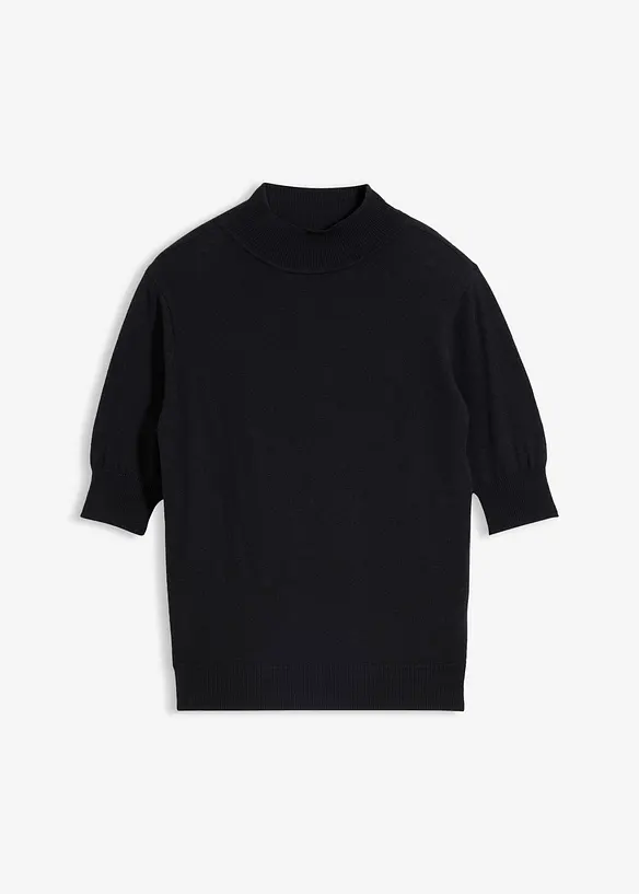 Rollkragenpullover aus weichem Woll-Mix, bonprix