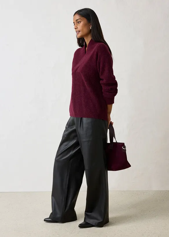 Pullover aus w&auml;rmendem Alpaka-Mix, bonprix