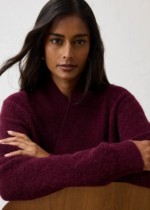 Pullover aus w&auml;rmendem Alpaka-Mix, bonprix