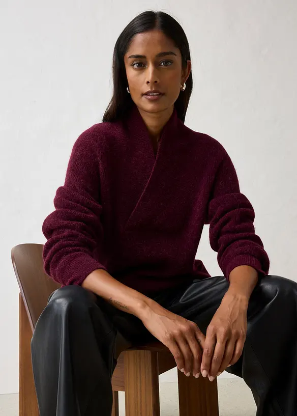Pullover aus w&auml;rmendem Alpaka-Mix, bonprix