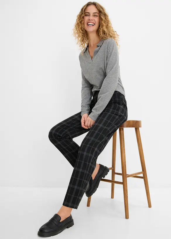 Karierte Chinohose, bonprix