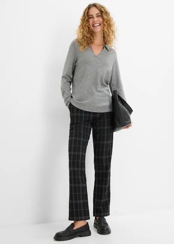 Karierte Chinohose, bonprix
