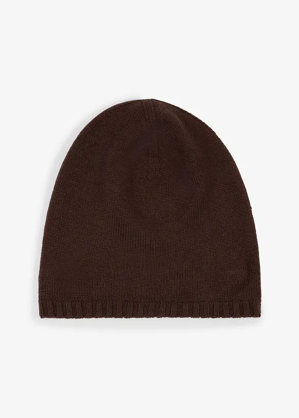 Feinstrickbeanie mit Merinowolle, bonprix
