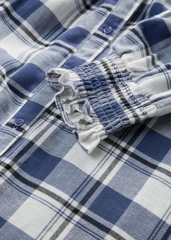 Flanell-Midikleid aus reiner Baumwolle, bonprix