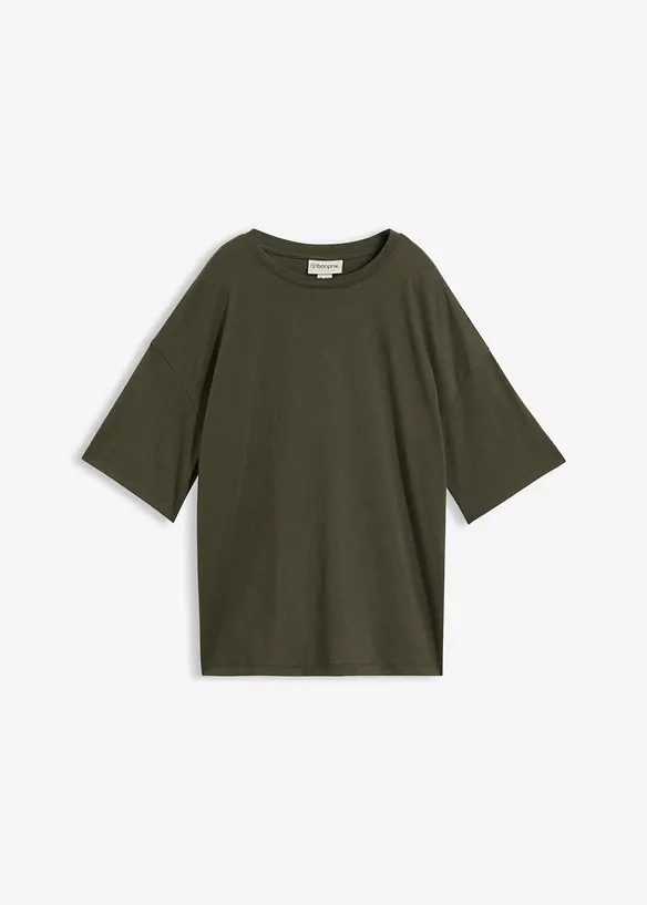 T-shirt oversize en coton m&eacute;lang&eacute;, bonprix