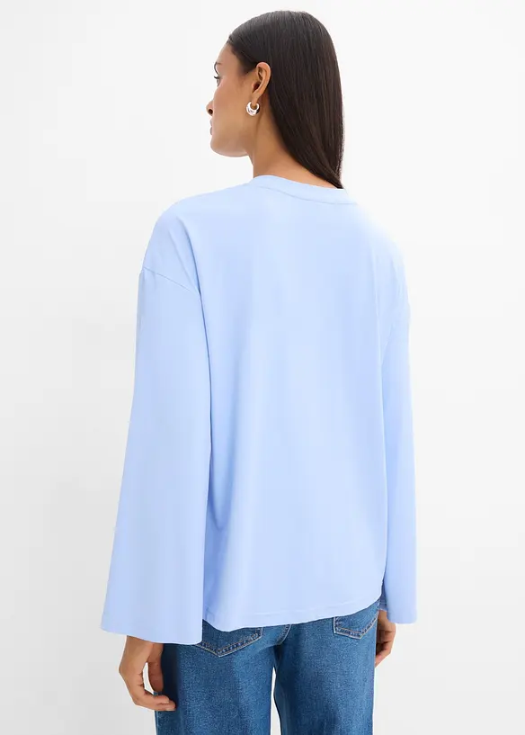 Longshirt aus flie&szlig;ender Qualit&auml;t, bonprix
