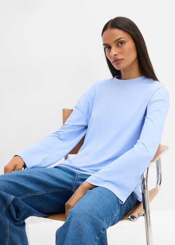 Longshirt aus flie&szlig;ender Qualit&auml;t, bonprix