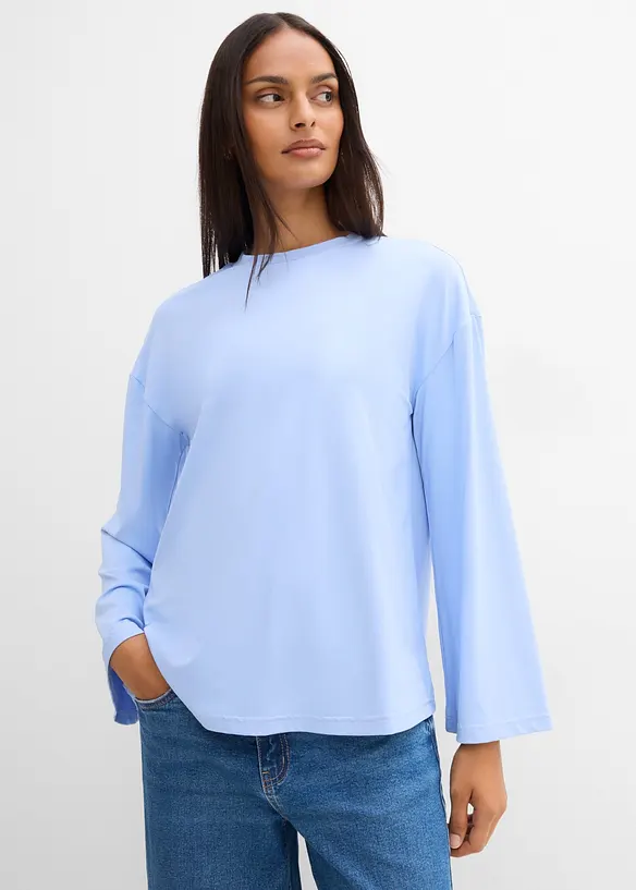 Longshirt aus flie&szlig;ender Qualit&auml;t, bonprix