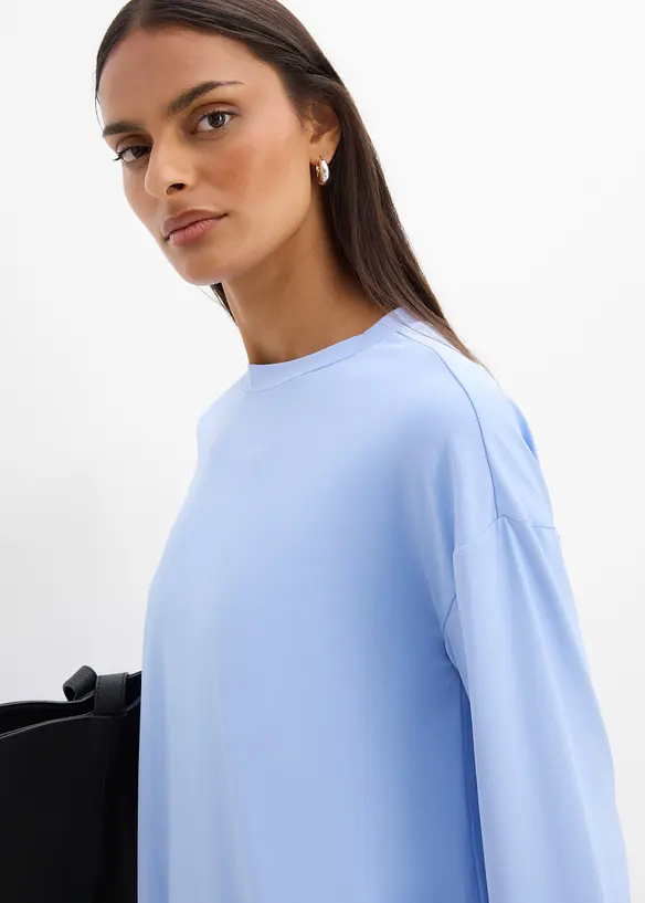 Longshirt aus flie&szlig;ender Qualit&auml;t, bonprix