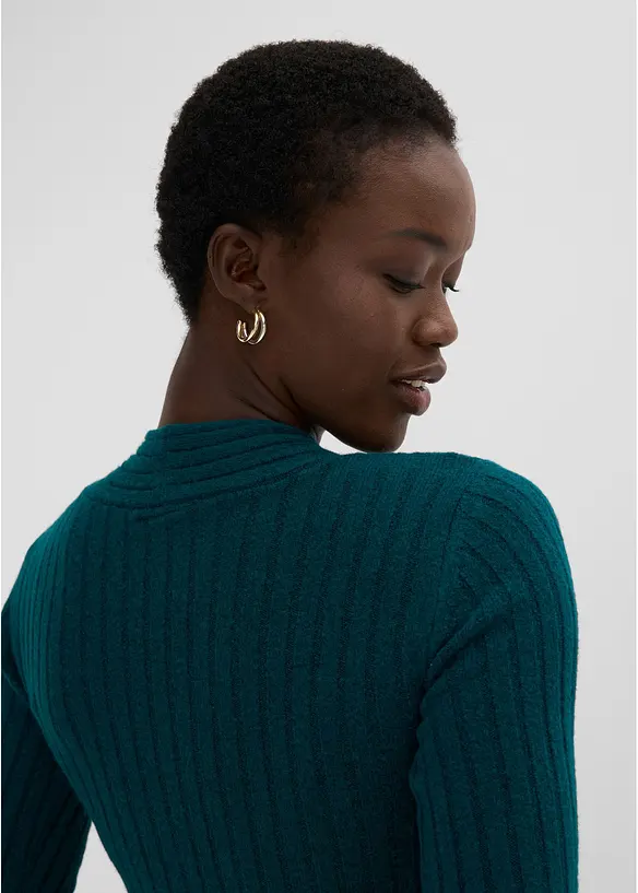 Strickkleid mit Wollanteil, bonprix