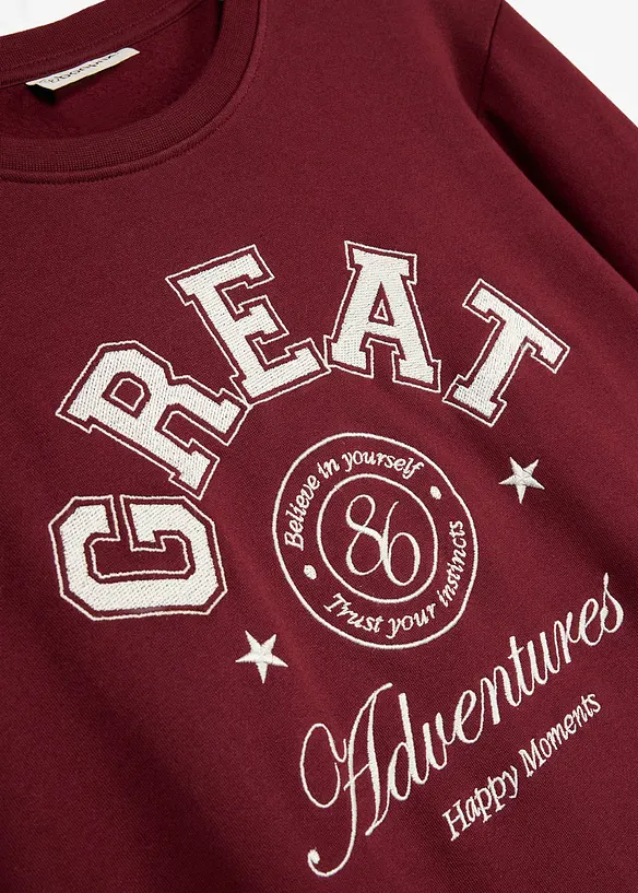 Sweatshirt aus reiner Bio-Baumwolle, bonprix