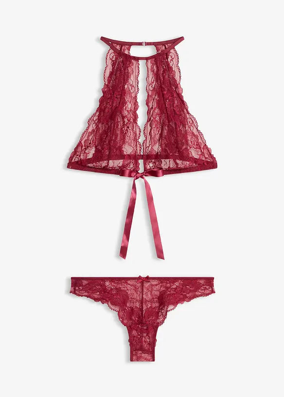Soutien-gorge et slip ouvert (ens. 2&nbsp;pces), bonprix