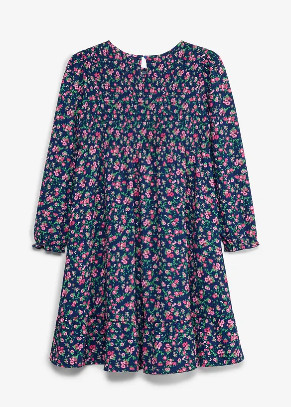 Jerseykleid aus strukturiertem Crinkle, bonprix