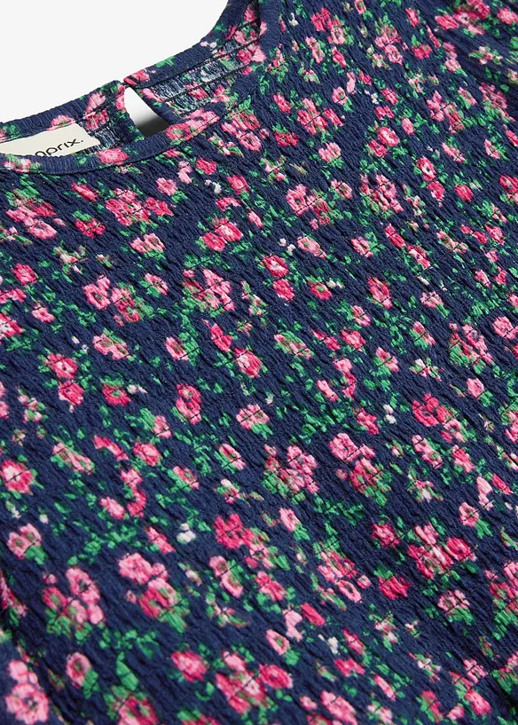 Jerseykleid aus strukturiertem Crinkle, bonprix