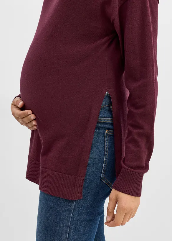 Pull de grossesse en coton doux avec fentes pour l&rsquo;allaitement, bonprix
