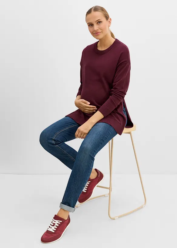 Pull de grossesse en coton doux avec fentes pour l&rsquo;allaitement, bonprix