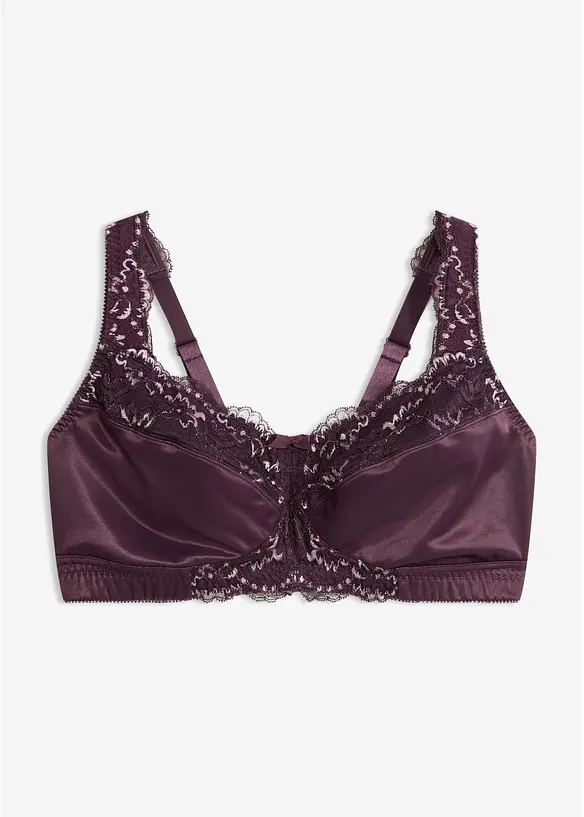 Soutien-gorge grand maintien sans armatures, bretelles rembourr&eacute;es, bonprix