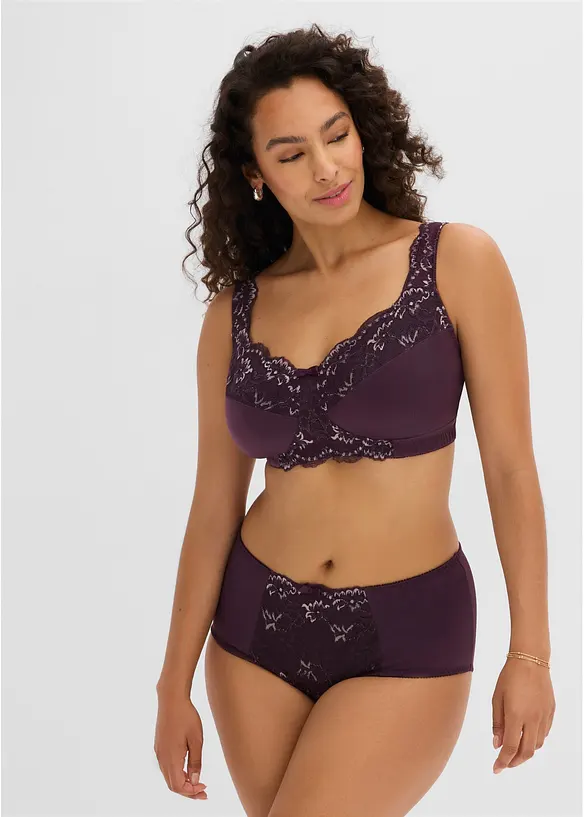 Soutien-gorge grand maintien sans armatures, bretelles rembourr&eacute;es, bonprix