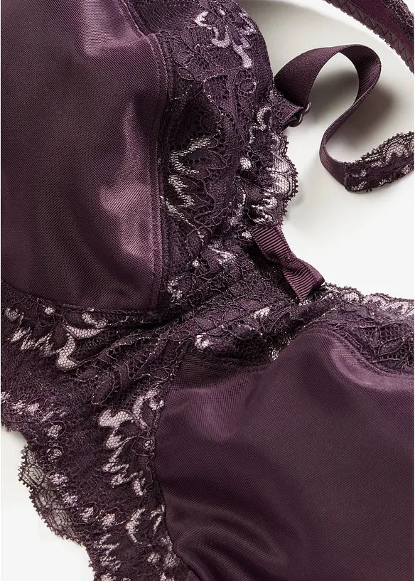 Soutien-gorge grand maintien sans armatures, bretelles rembourr&eacute;es, bonprix
