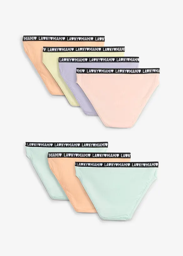 Slip mit weicher Bio-Baumwolle  (7er Pack), bonprix