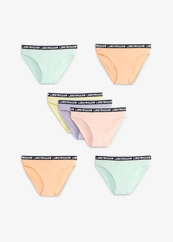 Slip mit weicher Bio-Baumwolle  (7er Pack), bonprix