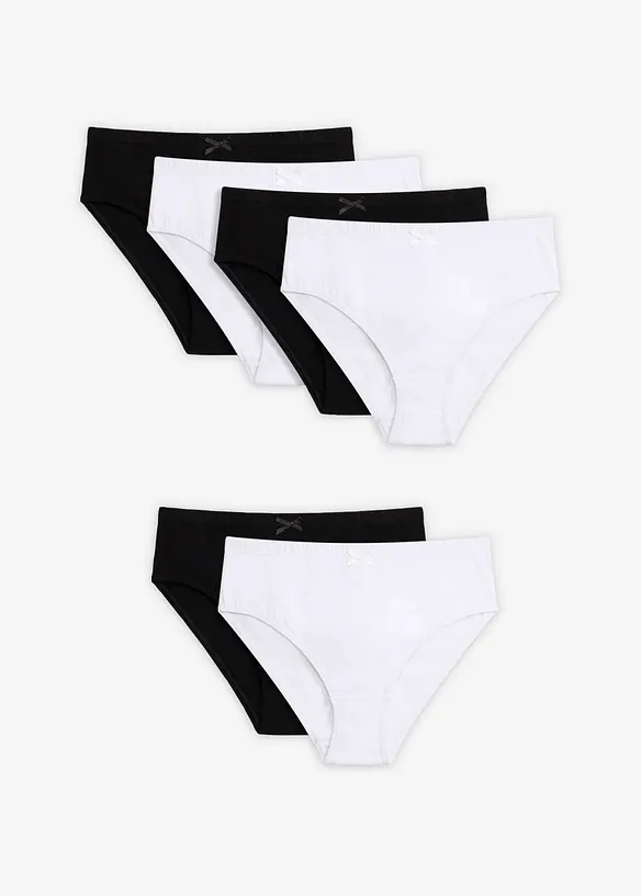 Lot de 6&nbsp;culottes &eacute;chancr&eacute;es en coton extensible, bonprix
