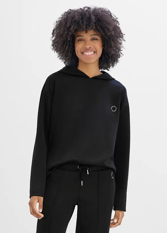 Sweat-shirt &agrave; capuche sportif et oversize, s&eacute;chage rapide, bonprix