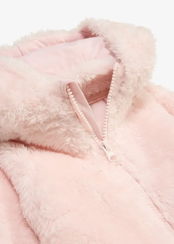 Veste b&eacute;b&eacute; en peluche moelleuse, bonprix