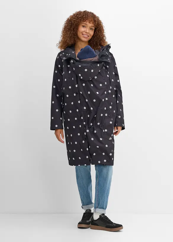Manteau de grossesse 6en1 imperm&eacute;able avec empi&egrave;cement de portage et gilet matelass&eacute; amovible (ens. 4&nbsp;pces), bonprix