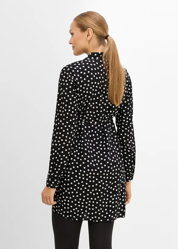 2-in-1 Umstands- und Stillblusenkleid aus flie&szlig;ender Viskose, bonprix