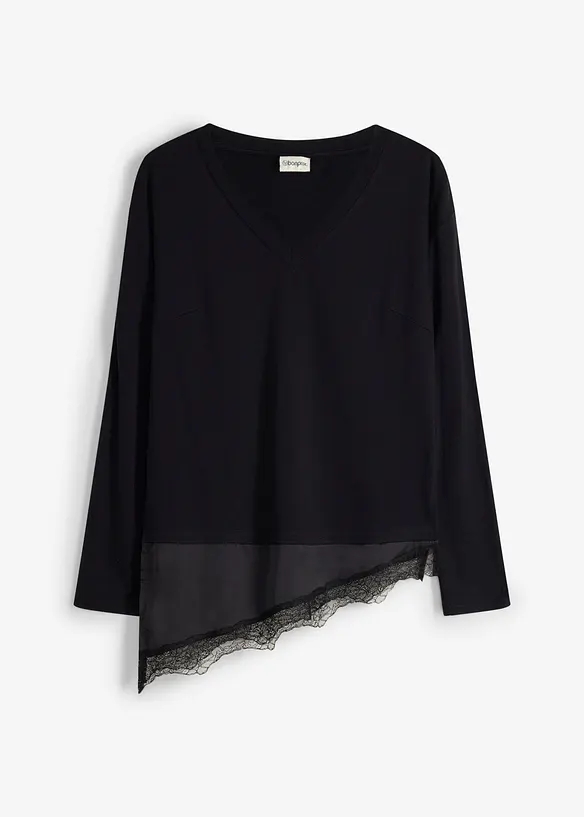 T-shirt de grossesse et d&rsquo;allaitement avec dentelle, bonprix