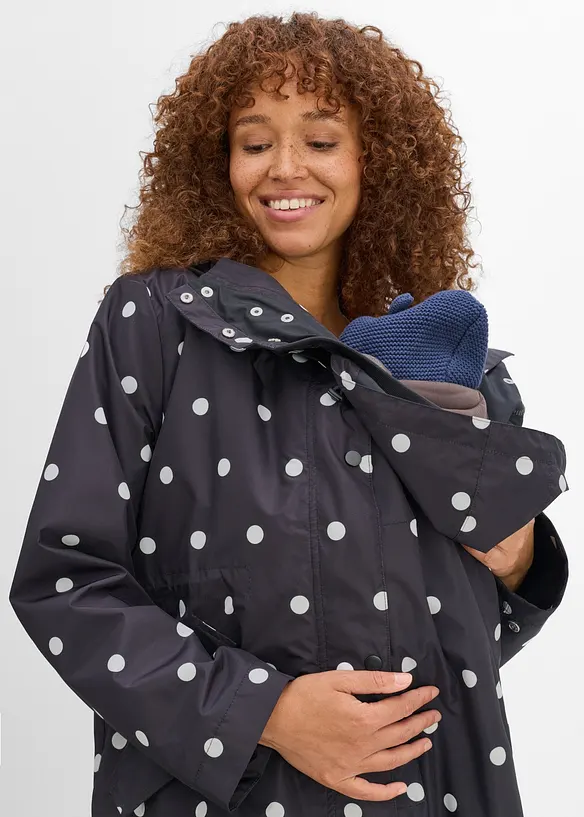 Manteau de grossesse 6en1 imperm&eacute;able avec empi&egrave;cement de portage et gilet matelass&eacute; amovible (ens. 4&nbsp;pces), bonprix