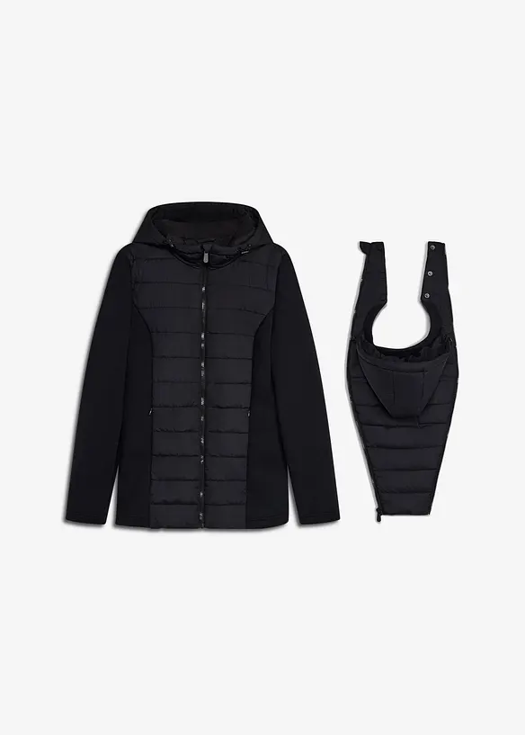 3-in-1 Kombinierte Steppjacke f&uuml;r die Schwangerschaft und danach mit Trageeinsatz (3-tlg. Set), bonprix