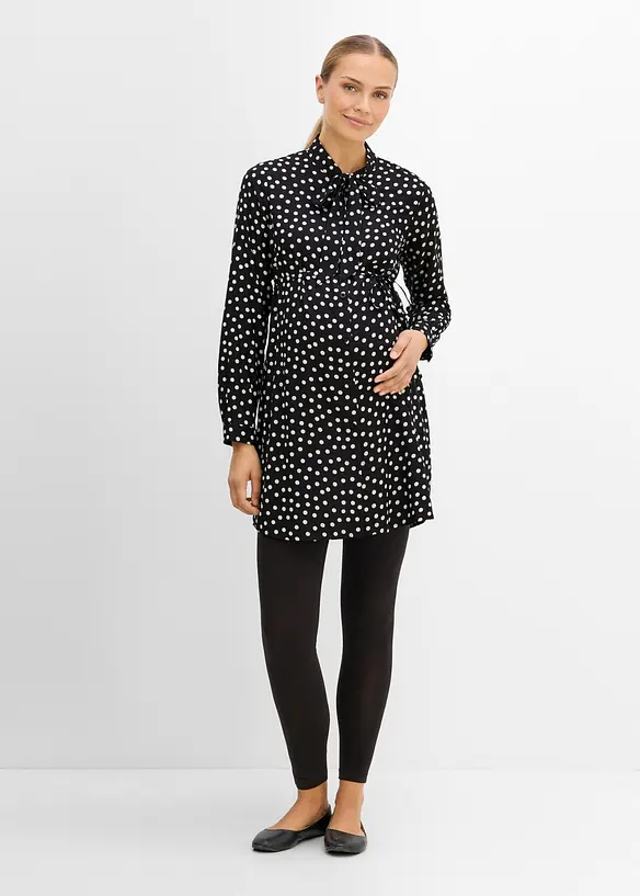2-in-1 Umstands- und Stillblusenkleid aus flie&szlig;ender Viskose, bonprix