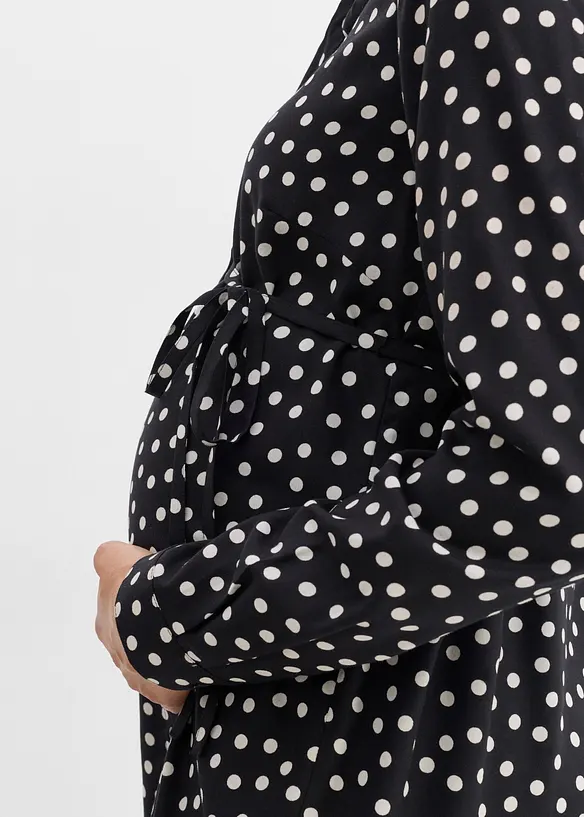 2-in-1 Umstands- und Stillblusenkleid aus flie&szlig;ender Viskose, bonprix