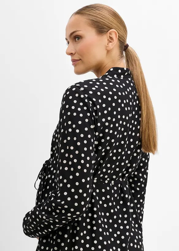 2-in-1 Umstands- und Stillblusenkleid aus flie&szlig;ender Viskose, bonprix