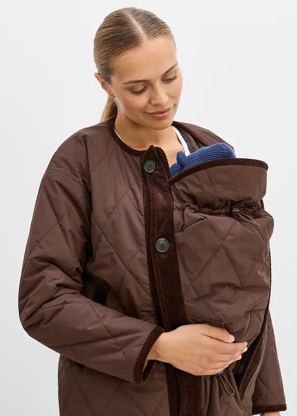 Veste de grossesse 4en1 douillette et r&eacute;versible avec empi&egrave;cement de portage, bonprix