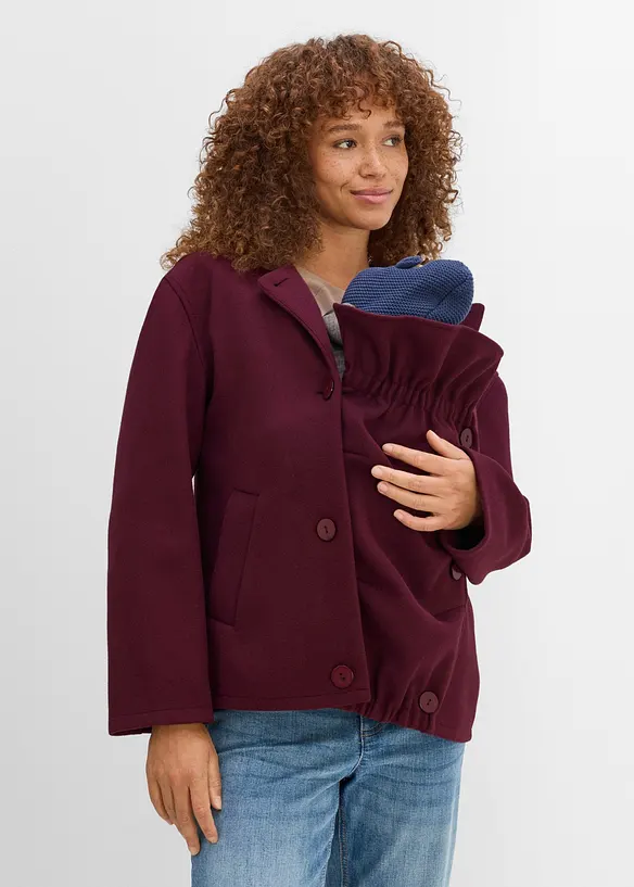 Manteau court de grossesse et de portage avec &eacute;charpe (ens. 3&nbsp;pces), bonprix