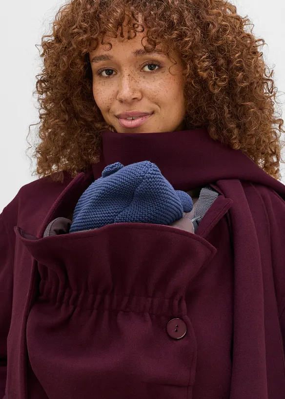Manteau court de grossesse et de portage avec &eacute;charpe (ens. 3&nbsp;pces), bonprix