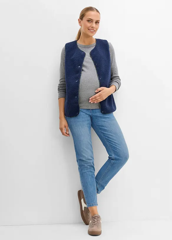 Jean mom 2en1 pour la grossesse et apr&egrave;s, longueur cheville, bonprix