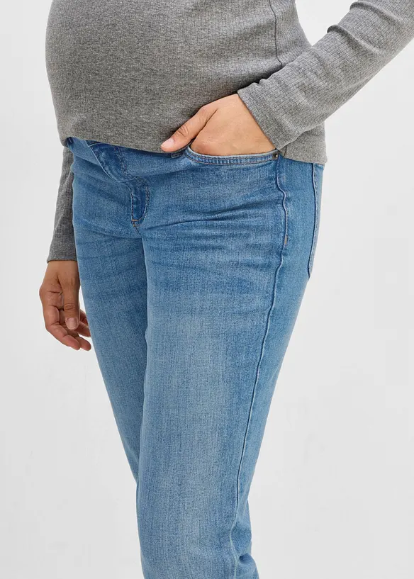 Jean mom 2en1 pour la grossesse et apr&egrave;s, longueur cheville, bonprix