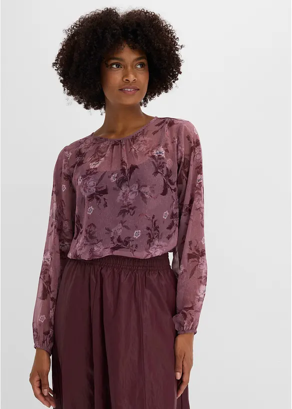 transparente Chiffon-Tunika, bonprix