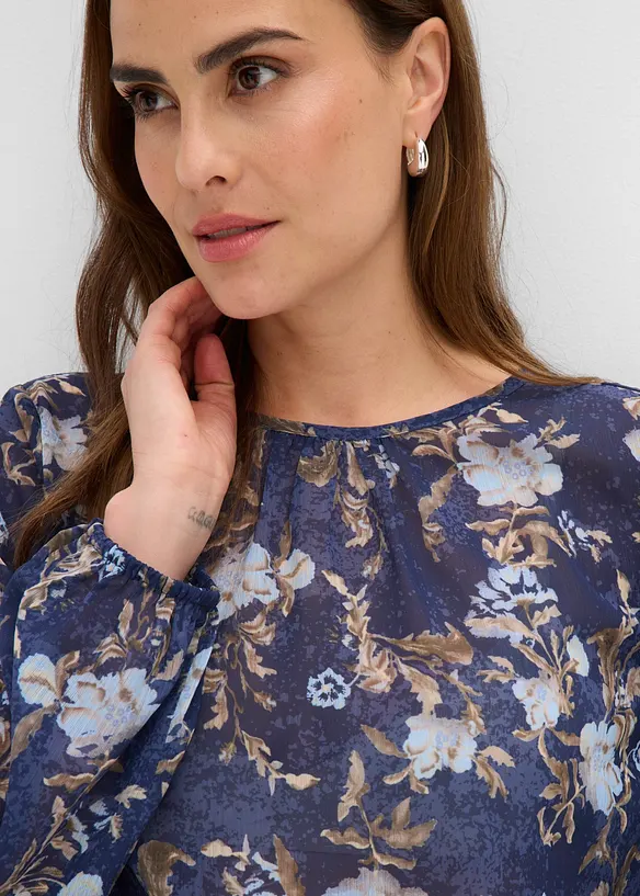 Tunique en mousseline transparente, bonprix