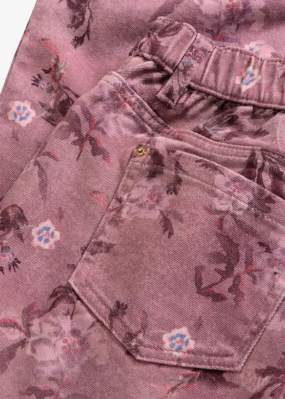 Twillhose mit Blumen-Design, bonprix